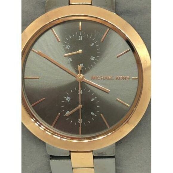 Michael Kors MK6431 Garner Gunmetal Dial Women's Quartz Analog Watch Bb678 - Picture 2 of 9